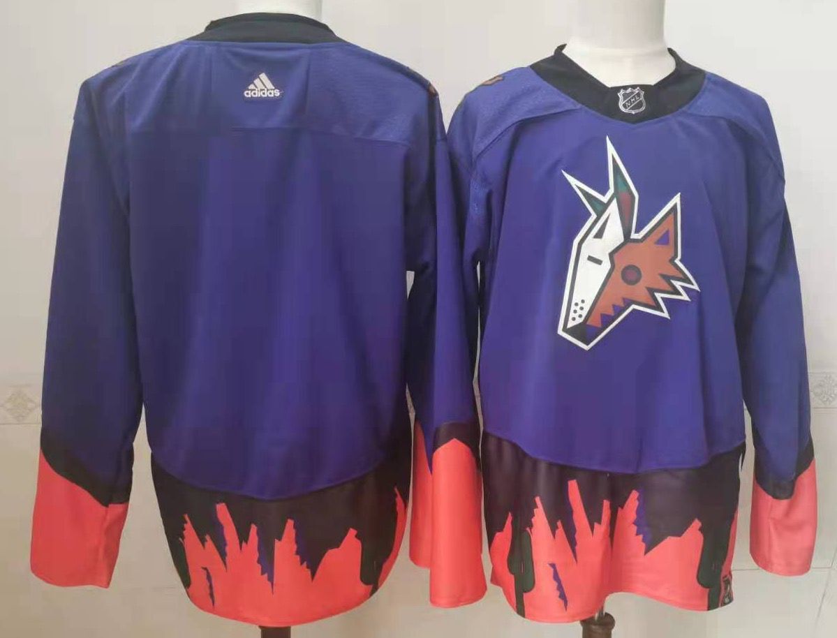 Men Arizona Coyotes Blank Purple Authentic Stitched 2022 Adidas NHL Jersey->dallas stars->NHL Jersey